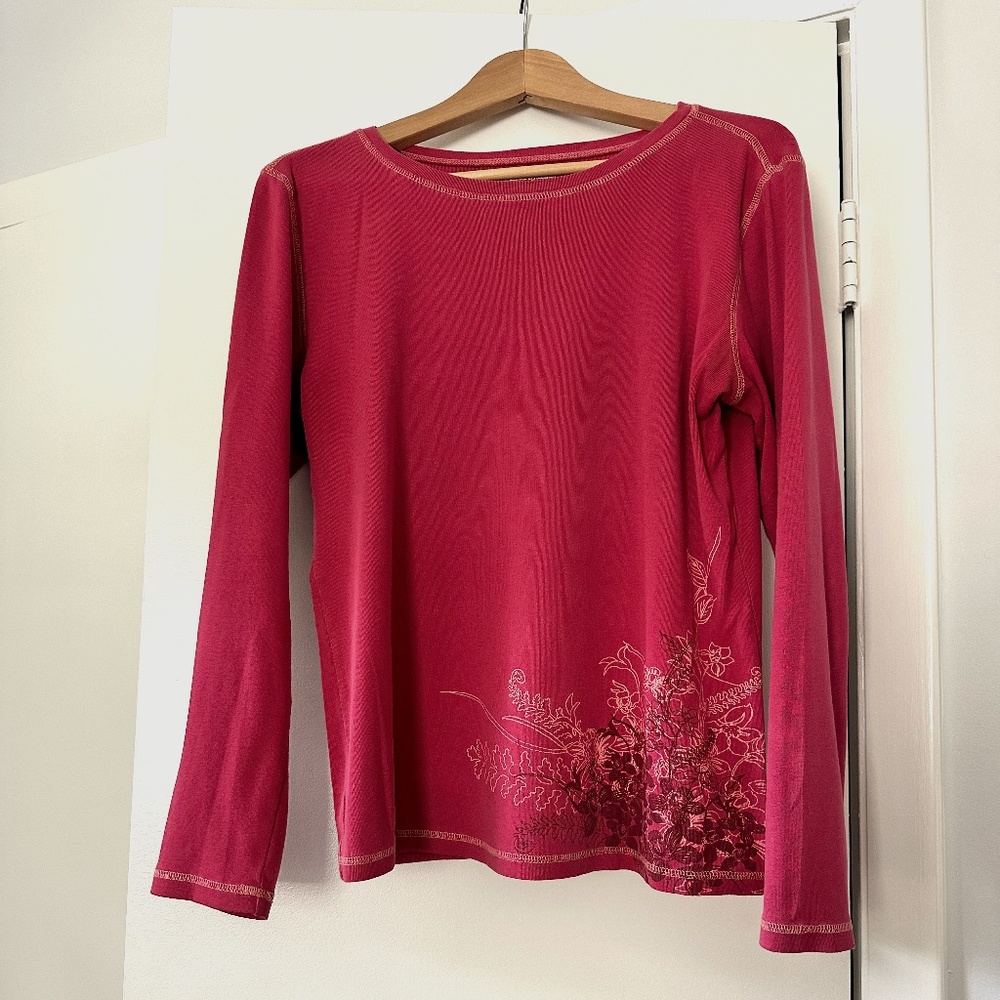 Eddie Bauer L long sleeve crewneck t-shirt